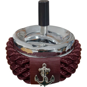 Posacenere Antivento Cromato Bordeaux